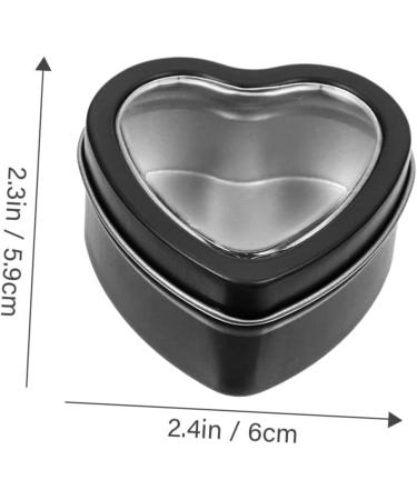 PRETYZOOM 10pcs Boxes Winter Wedding Favor Tin Case Treat Boxes Party Favors Candy Box Cans Biscuit 6x5.9cm Black - Buy Online on GoSupps.com