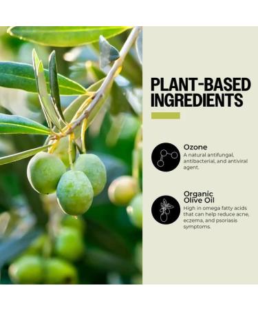 PurO3 Fully Ozonated Olive Oil - 2 Oz Glass Jar - 100% Ozonated (1 Pack) - Buy Online on GoSupps.com