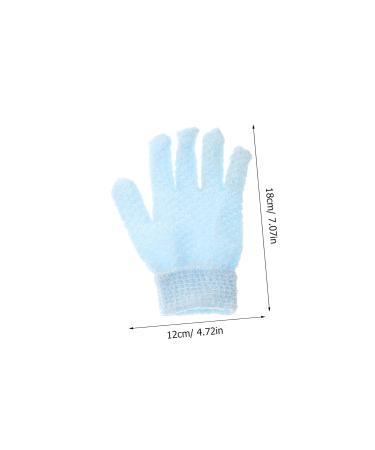 Housoutil Exfoliating Scrub Gloves Set - 2 Pairs Body & Face Scrubbing Mitts for Dead Skin Removal - Loofah Shower Wash Gloves - Thicken Polyester for Ultimate Cleanliness - Buy Online on GoSupps.com
