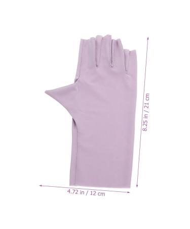 FRCOLOR Gel Nail Gloves 2 Pairs pink gloves nail art UV gloves sun protection gloves for women nail art supplies manicure gloves anti UV nail UV gloves manicure UV gloves nail lamp Nylon - Buy Online on GoSupps.com