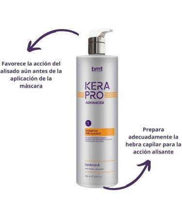 Kerapro Advance Bmt Kerapro Advanced Shampoo before straightening 1000 ml - Buy Online on GoSupps.com
