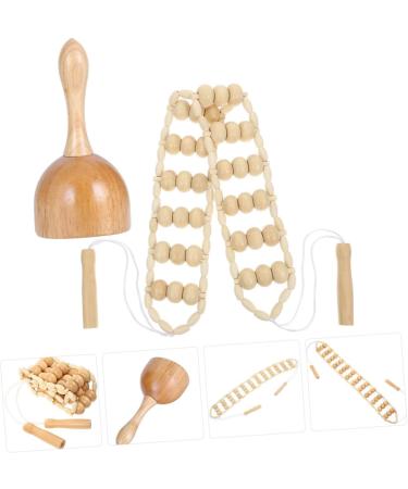 Lurrose 2 Sets Wooden Massage Pullback Multitools - DIY Hand Massage Devices & Household Therapy Cups - Buy Online on GoSupps.com