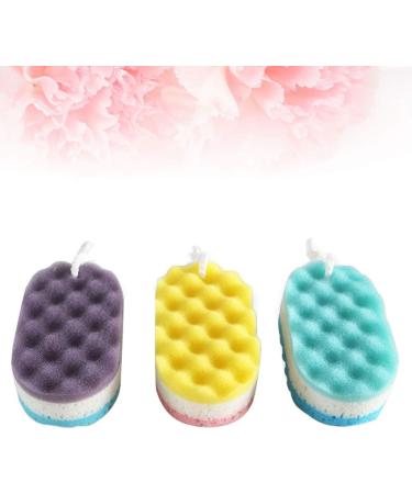 Healifty Bath Sponge Set - 3PCS Exfoliating Peeling Scrubber for Smooth Skin | International Shipping - Buy Online on GoSupps.com