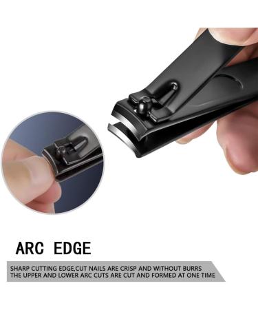Professional Thick Nail Clippers for Fingernails and Toenails - Black - Buy Online on GoSupps.com