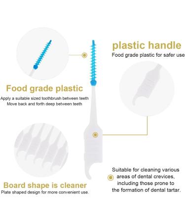 Dulspue 100 Pieces Soft Silicone Interdental Brushes - Adaptive Oral Care for Healthy Smiles - Buy Online on GoSupps.com