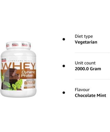 Medi-Evil Nutrition Whey Dynamic Protein Powder Muscle Development Chocolate Mint Flavour 2kg 66 Servings Chocolate Mint 66 Servings (Pack of 1) - Buy Online on GoSupps.com