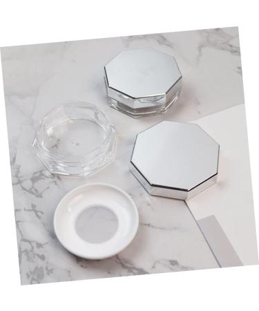 Holibanna 2 Sets Octagonal Loose Powder Box Makeup Setting Powder Puff Powder Makeup Case Makeup Box - Buy Online on GoSupps.com