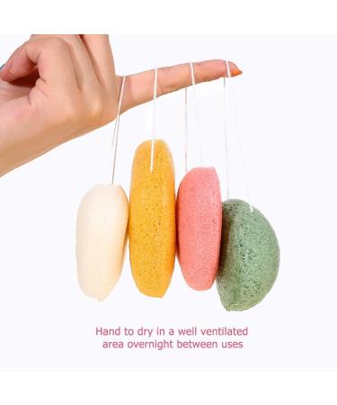 Kaxich 6Pcs Facial Konjac Sponge Set for Gentle Cleansing and Exfoliating | Organic Natural Face Wash Sponges for Sensitive Skin | Heart Shaped - Buy Online on GoSupps.com