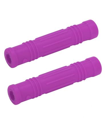 2 PCs bite ring pencil cover silicone-kau pencil cap sensory caustic pencil attachment chewing attachment pens silicone pencil topper pencil (purple)