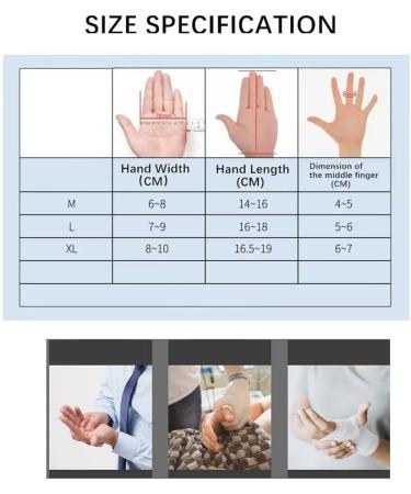 Rehabilitation Robot Gloves Hand Rehabilitation Device for Stroke Hemiplegia Hand Function Dysfunction Recovery Finger Trainer Straightening Brace Guard Left XL - Buy Online on GoSupps.com