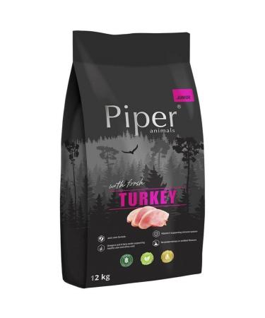 Piper Animals Junior Dry Dog Food with Turkey 12 kg Grain Free No Synthetic Flavors