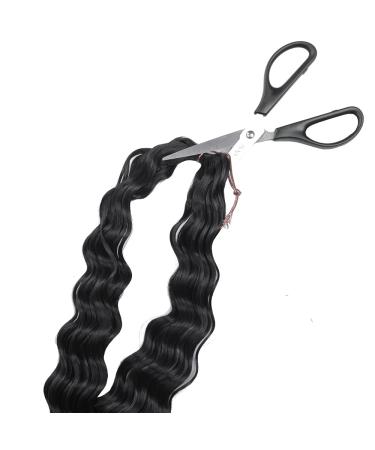 Silike Synthetic 32 Crochet Hair Deep Wave Braiding Extension 4 Pack - Long Ocean Wave Style - Soft Human Hair Feel - 1B Color - Buy Online on GoSupps.com