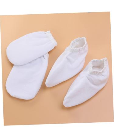 2 Paires Mitaines Isolantes en ponge pour Soin des Mains et Bain Lavables Blanc - Buy Online on GoSupps.com