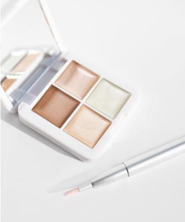 RMS Beauty Glow Quad Mini - All-in-One Makeup Palette | Cream Highlighter Blush & Lip Tint for Radiant Skin - Buy Online on GoSupps.com