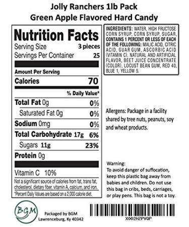 Jolly Ranchers Hard Candy 1lb - Green Apple Flavor | Buy Online - Buy Online on GoSupps.com