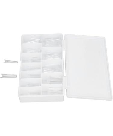 Clear Long Fake Nails Ultra Thin ABS Material DIY Full Cover False Artificial Nail with Multiple Sizes Suitable for Acrylic Dip Powder Gel Nail Polish for Halloween Christmas - Buy Online on GoSupps.com