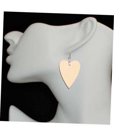 LIFKOME 50pcs Heart Shaped Earrings Wooden Eardrop Ear Accessories Casual Jewelry Party Ear Ornament Earring Studs for Women for Women Fashion and Attractive - Buy Online on GoSupps.com