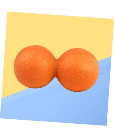 Minkissy Double Lacrosse Ball - Acupressure Peanut Massage Ball for Muscle Relief & Mobility - Medium Orange - Buy Online on GoSupps.com