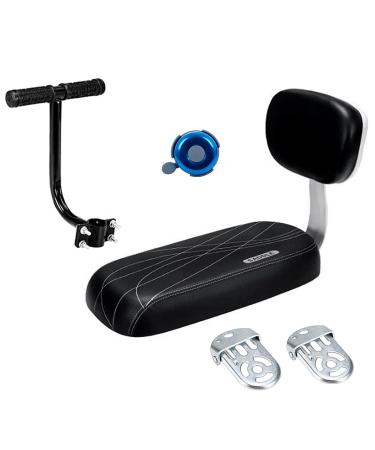Universal Bicycle Rear Seat Cushion Armrest Footrest Set, Kids Child Safety Carrier Bicycle Baby Seat, Including Cushion and Backrest, Armrest Handrail, Footrests, Bell black - Buy Online on GoSupps.com