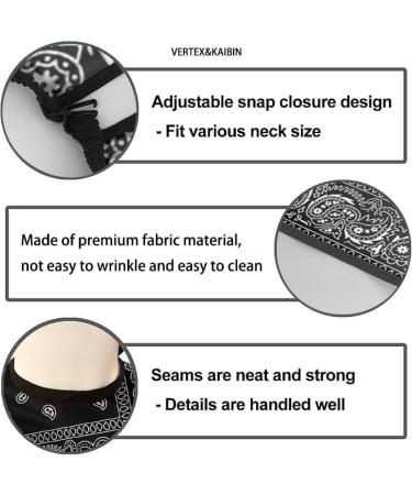 VERTEX&KAIBIN Black Paisley Barber Cape for Men - Professional Cool Design | Premium Barber Supply - Buy Online on GoSupps.com