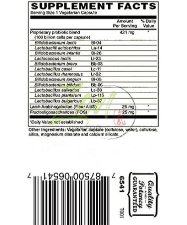 100 Billion Probiotic CFU with 12 Strains 30-Vegcaps - Sustained Release Technology Resist Stomach Acid Shelf Stable - Support for Healthy Digestion & Intestinal Ecology Favorable Intestinal Flora - Buy Online on GoSupps.com
