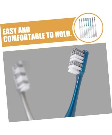 Buy Oatipho 8ST Travel Toothbrush - Reduce Tooth Spots | Reusable Large Head & Small Hard Plastic Toothbrushes for Home & Travel - Buy Online on GoSupps.com