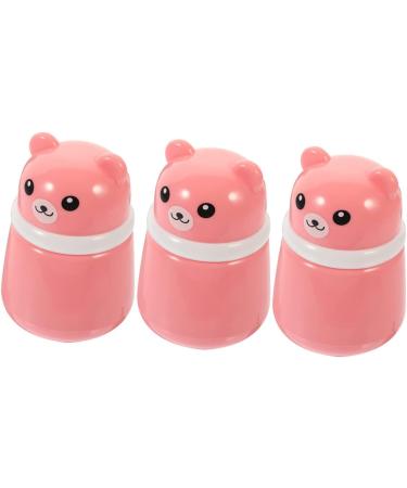 Beavorty 6-Piece Baby Powder Puff Set with Storage Bottle | Travel-Friendly Kit for Newborns | Loose Powder Sponge Container | Pink, 10x7CM - Buy Online on GoSupps.com