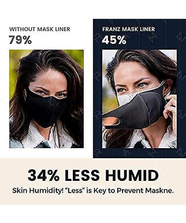 FRANZ Cooling Mask Liner Set of 3 - Prevent Maskne, Stay Cool, Clean & Dry | Reusable Face Protection Against Irritation - Buy Online on GoSupps.com
