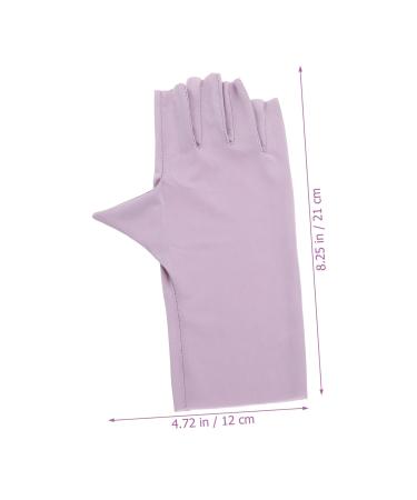 Amosfun 2 Pairs Pink Gloves Fingerless Gloves Nail Uv Gloves Gel Nail Lamp Uv Gloves Uv Gloves for Gel Nail Lamp Uv Protection Gloves for Nail Uv Nail Gloves Thin Section Accessories Nylon - Buy Online on GoSupps.com