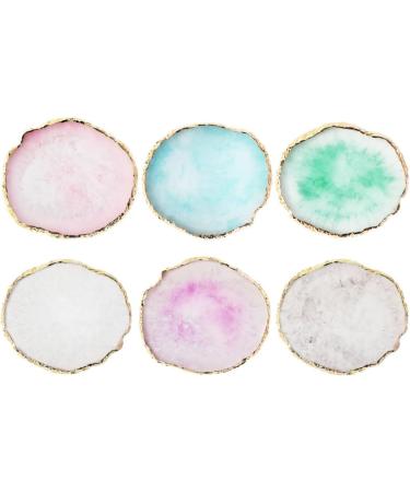 Gray Round Resin Nail Art Palette for Gel Polish & Pigment Mixing - Perfect for Nail Art Enthusiasts | International Shipping Available - Buy Online on GoSupps.com