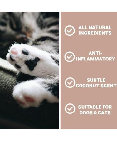 Pet Purest Coconut Paw & Nose Balm 100% Natural Moisturizer for Dogs & Cats - Soothes Itchy Skin & Dry Nose - 100ml - Buy Online on GoSupps.com