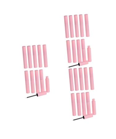 PAMINGONO 30 Pcs Empty Mascara Tube Mini Pink Plastic Empty Eyelash Bottle The Balm Cosmetic