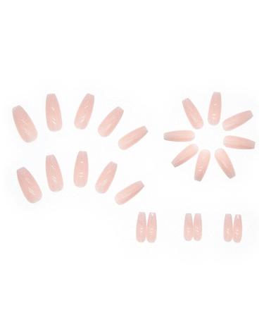 Kamize Gradient Press on Nails Coffin Long - 24PCS Stylish Acrylic Full Cover False Nails for Women and Girls - Buy Online on GoSupps.com