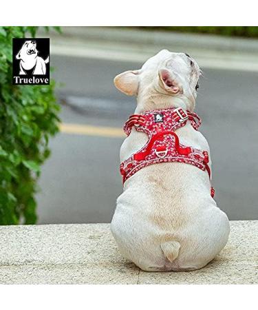 Buy Winhyepet Truelove No-Pull Dog Harness | Breathable Cotton Reflective Adjustable for Small & Medium Dogs - TLH5655 XL Poppy Red - Buy Online on GoSupps.com