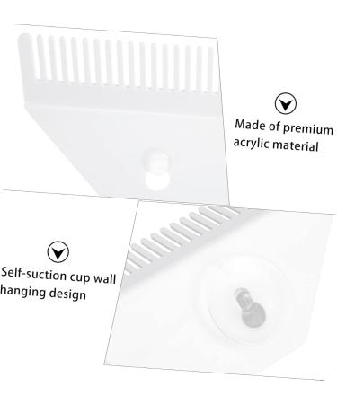 MAGICLULU Wig Stand Hair Wig Storage Rack Hair Extension Holder Stand Hair Extension Stand Hair Hanger Extension Braiding Wig Braid Wig Wigs Organizer Curls Portable Acrylic White 24x9cm White - Buy Online on GoSupps.com