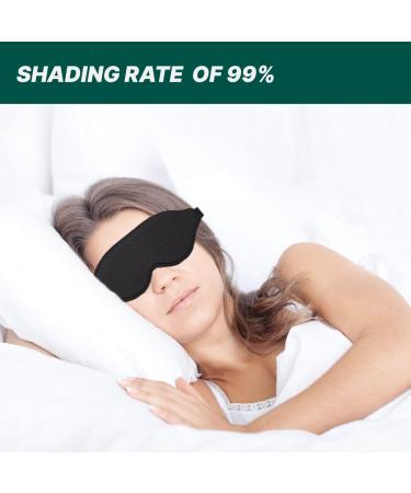 CIBEL Stereoscopic Sleep Eye Mask - 3D Contoured Design, Soft & Comfortable, 99% Light Blocking - Buy Online on GoSupps.com