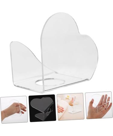 FRCOLOR 2 Pi ces Palette de Nail Art Acrylique Transparent Forme C ur Plateau M lange Maquillage Portable et R sistant pour Vernis Ongles Outil Professionnel et Domicile - Buy Online on GoSupps.com