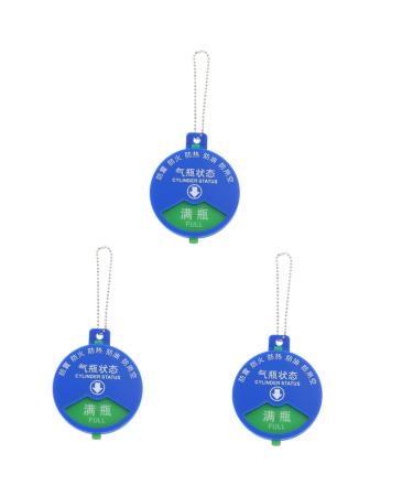 PartyKindom 3pcs Signage Oxygen Cylinder Status Tag Hospital Cylinder Status Card Cable Rods Acrylic Oxygen Tank