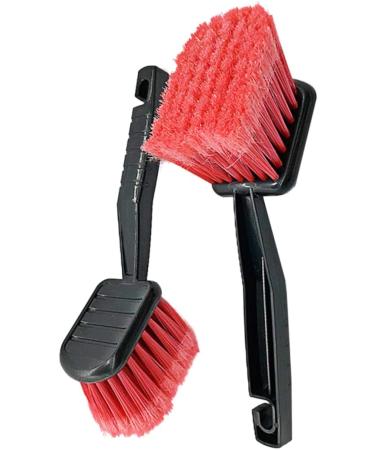 Buy Gleavi 4-Piece Car Cleaning Brush Set - Dashboard Wheel & Interior Detailing Accessories | Black & Red - Ideal for Car Wash & Hairbrush Cleaning - Buy Online on GoSupps.com