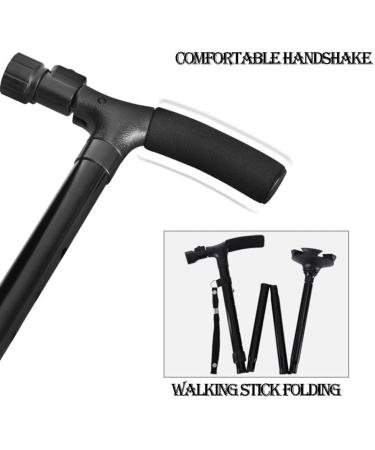 Folding Walking Stick Telescopic Elderly Non-Slip Medical Multi-Function Illuminated Four-Legged Crutches Crutches Hello Independence - Buy Online on GoSupps.com