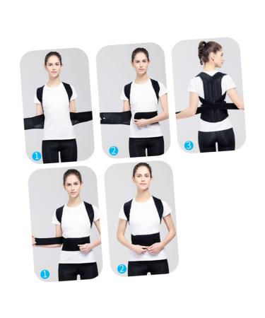 Buy Healifty Adjustable Straps Lumbar Support Posture Brace for Men & Women - XXL Black - Best Support Belt for Improved Posture & Comfort - Buy Online on GoSupps.com