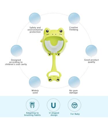 YVOETN Kids U-Shaped Toddler Toothbrush | Food Grade Soft Silicone Brush | Manual Training Toothbrush 360 Design | Ages 2-6 - Buy Online on GoSupps.com