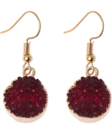 Feyley Crystal Irregular Cluster Earrings - Black Quartz Geode Dangle Earrings for Women & Men | Unique Jewelry Gift - Buy Online on GoSupps.com