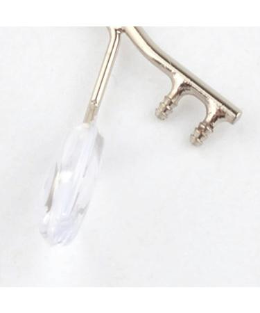 Mayabi Metal Replacement Nose Bridge Set - 5 Pieces Stainless Steel Glasses Bridge for Borderless Frames with Nasal Cushion - Gun Color - Buy Online on GoSupps.com