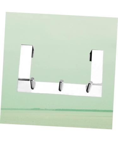 Baluue Clothes Hanger 2pcs Stainless Steel Hooks Coat Hanger Hook for Door Hook Hanger Metal Bedroom Door On The Door Coat Hooks - Buy Online on GoSupps.com
