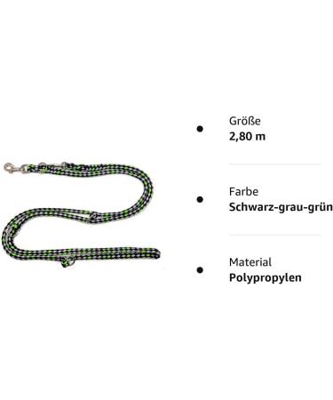 Dogeline Double Leash for Medium Dogs - 39 Colors Stable & Durable Practice Line (2.80m) - Ideal for Dogs Up to 45kg - Buy Online on GoSupps.com