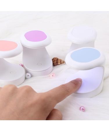 dijiusidy Nail Dryer LED Shaped DIY Travel Pocket Manicure Lamp Machine Home Professional Glue Gel Polish Single Fingernail Light Purple - Buy Online on GoSupps.com