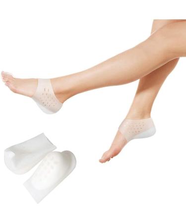 Unisex Invisible Height Increase Insoles - Soft Silicone Shoe Inserts for Comfort & Pain Relief - 2CM Heel Protectors - Buy Online on GoSupps.com