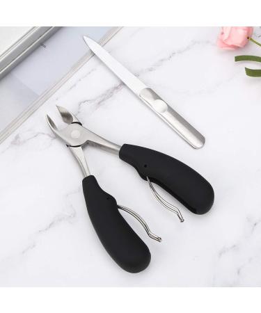 Nail Clipper Set Pliers Tool Pedicure Dead Skin Remover Set Pedicure Clipper for Women Men(Black suit) - Buy Online on GoSupps.com
