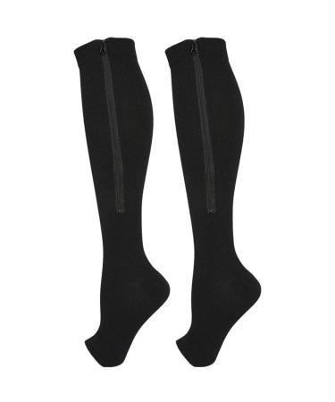 Amazon compression stockings to alleviate the leg support varicose veins men women women outdoor sports walking travel compression stockings nylon black socks black 5 pair 5 pair black